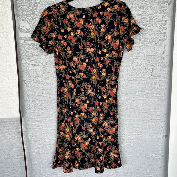 LOFT FLORAL PRINT DRESS SIZE 0 - Picture 7 of 8